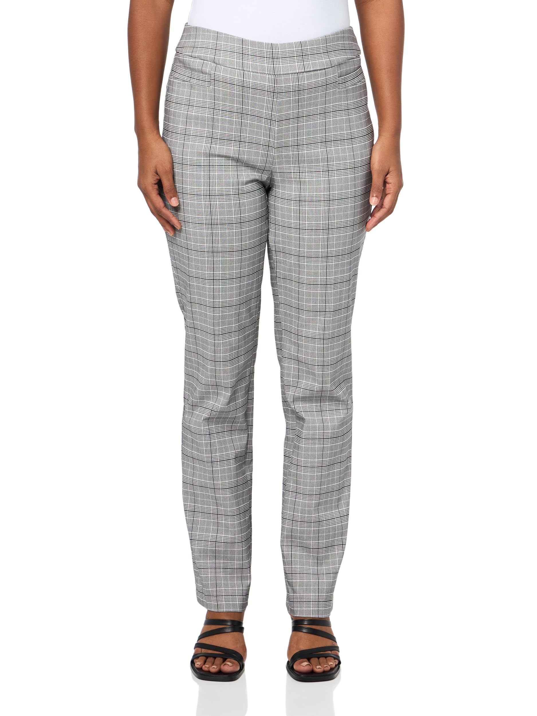 Briggs New York Womens Super Stretch Millennium Welt Pocket Pull on Career Pant (Average & Short & Tall Length)