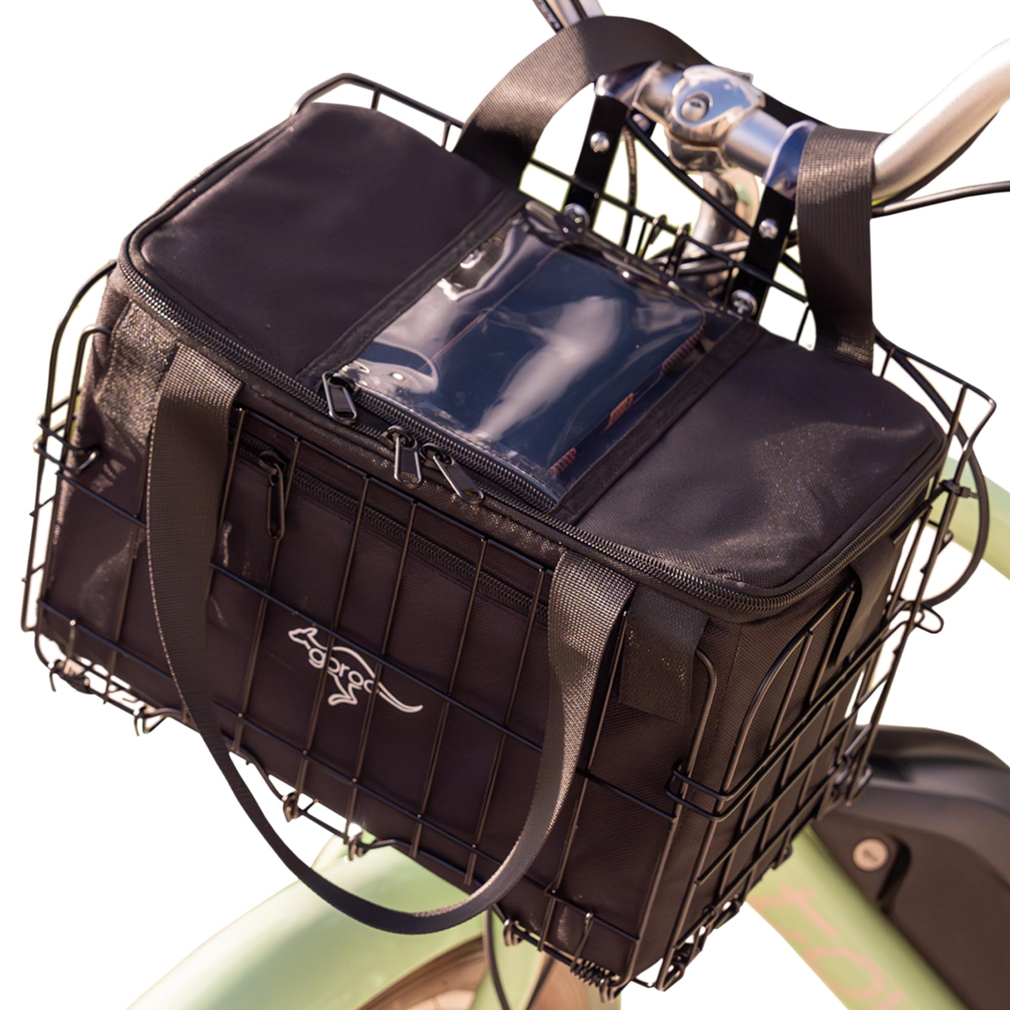 Amazon.com: Goroo Foldable Bike Basket with Insulated Cooler Bag
