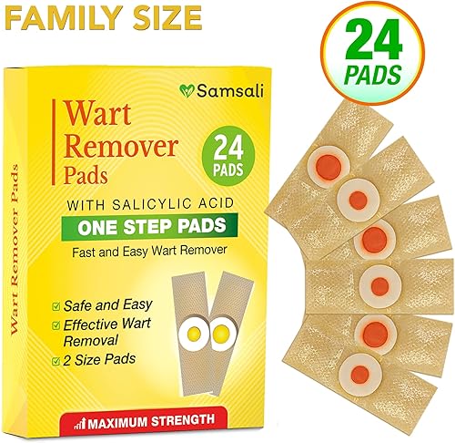Miniatura 4 de Samsali Removedor de verrugas paquete de 24 tratamientos de eliminación de verrugas altamente potentes removedor de verrugas de alta eficacia para