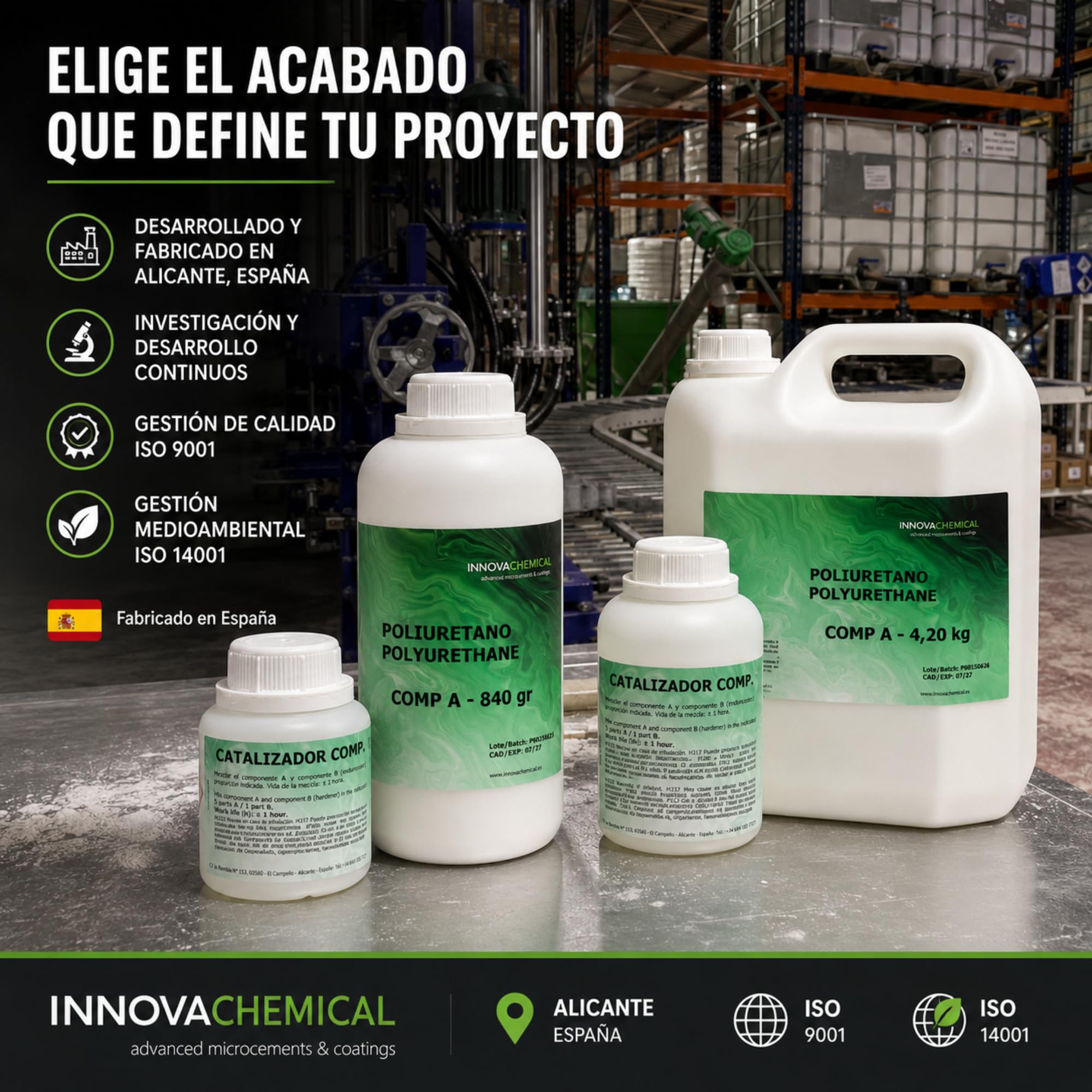 Barniz Poliuretano al Agua 2C Mate 5kg para Microcemento