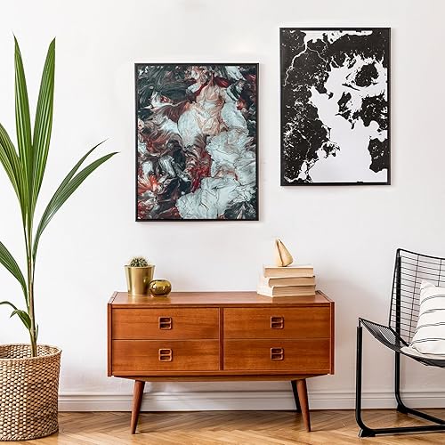 Miniatura 6 de TWING Marcos para póster de 24 x 36 pulgadas, juego de 3, para exhibir imágenes de 20 x 30 pulgadas con paspartú o de 24 x 36 pulgadas sin paspartú,