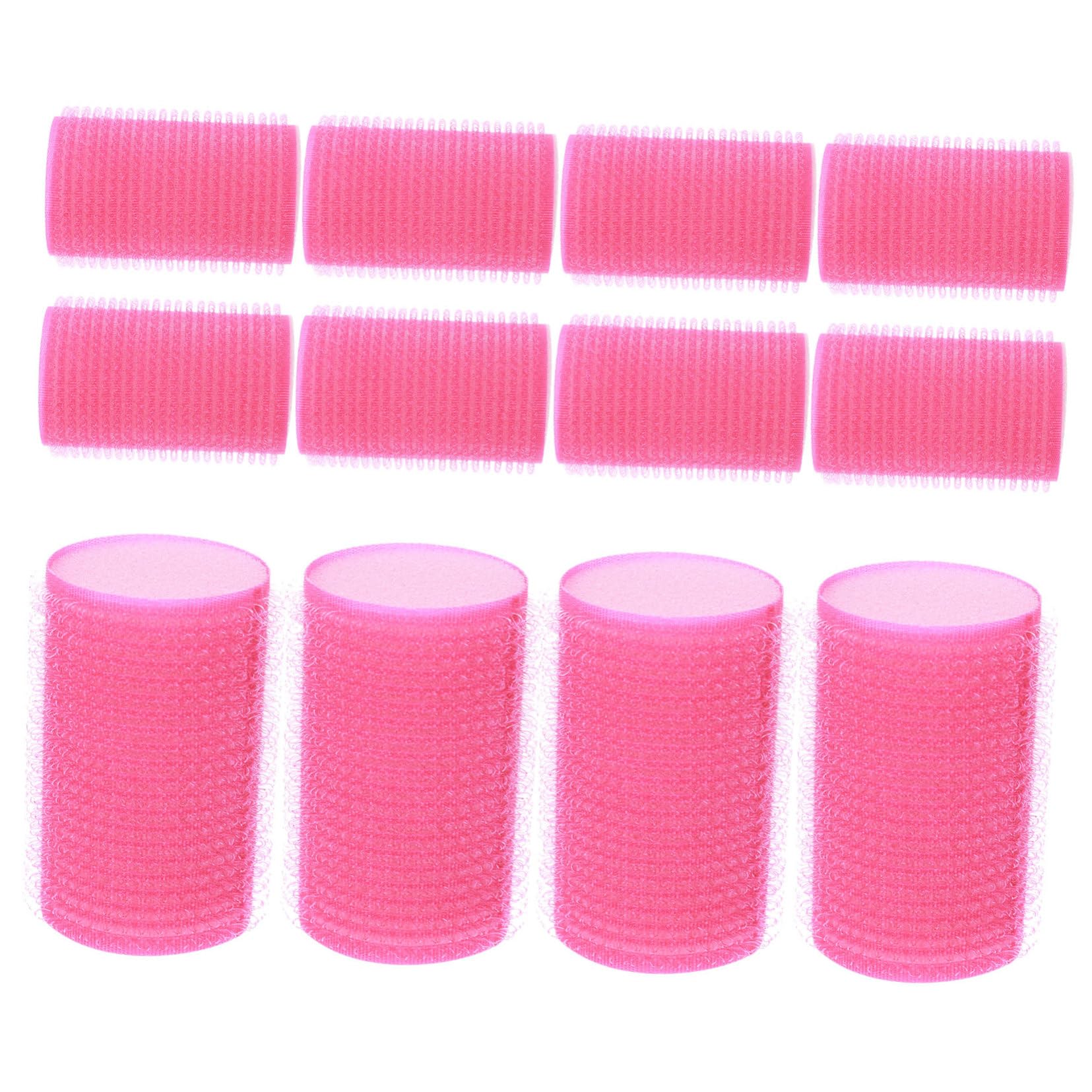 Healvian 12Pcs Self Adhesive Sponge Hair Rollers for Women Lightweight Hair Curler Styling Tools for Dry Wet Hair Effortless Curling Without Damage Rosy Blue Color
