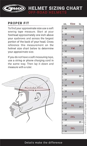 Miniatura 6 de GMAX of-2 - Casco abierto aprobado por DOT para adultos y jóvenes, tamaños para motocicleta, ATV, UTV