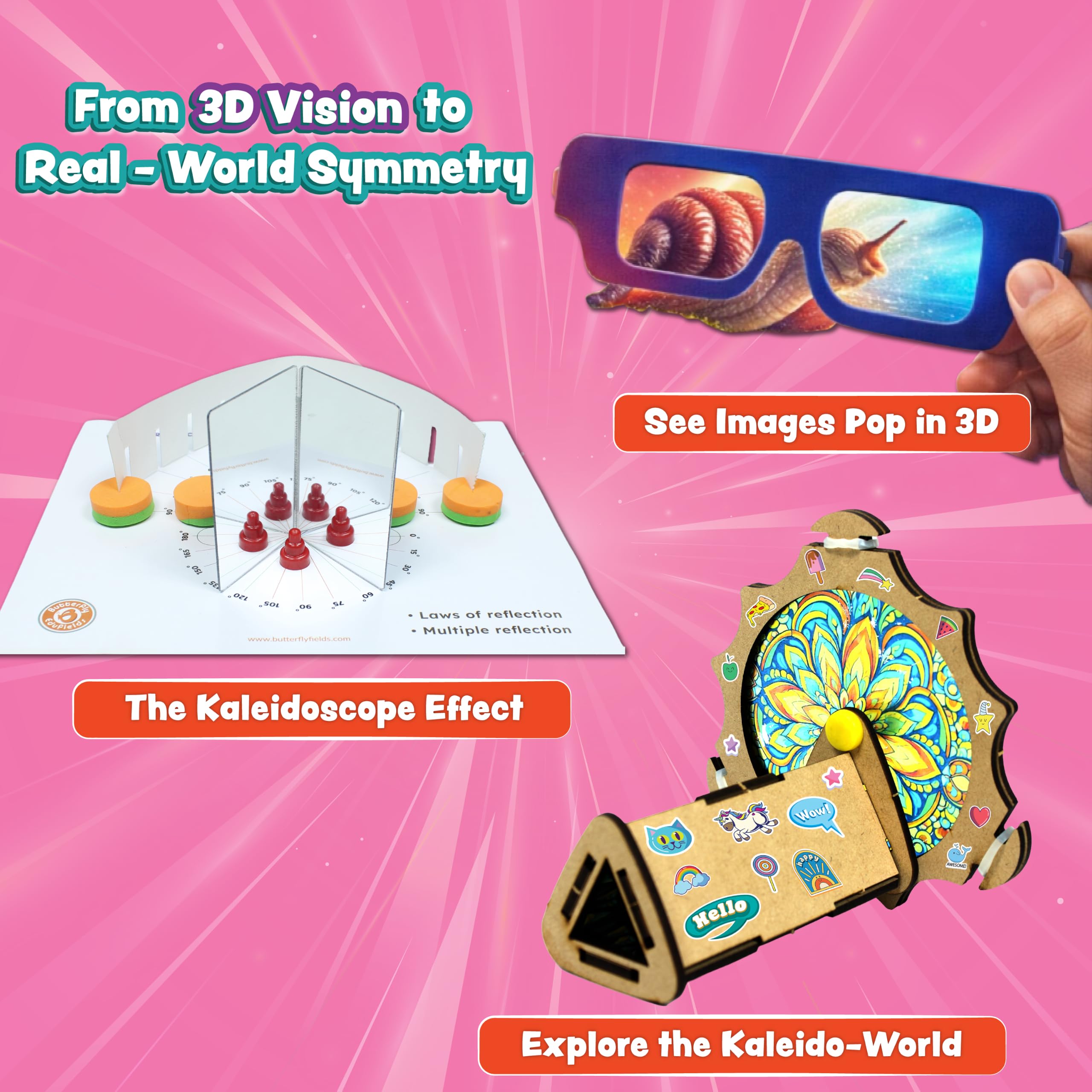 Butterfly EduFields Light & Color Kit - STEM Science for Girls -2 Butterfly EduFields Light & Color Kit - STEM Science for Girls -2