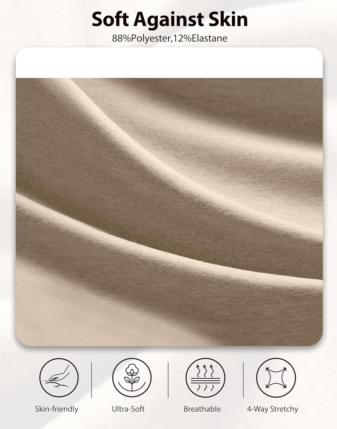 SANTINY Women's Soft Sweatpants Lightweight Yoga Lounge Casual Pants Stretch Open Bottom Sweat Pants for Women with Pockets - Image 5