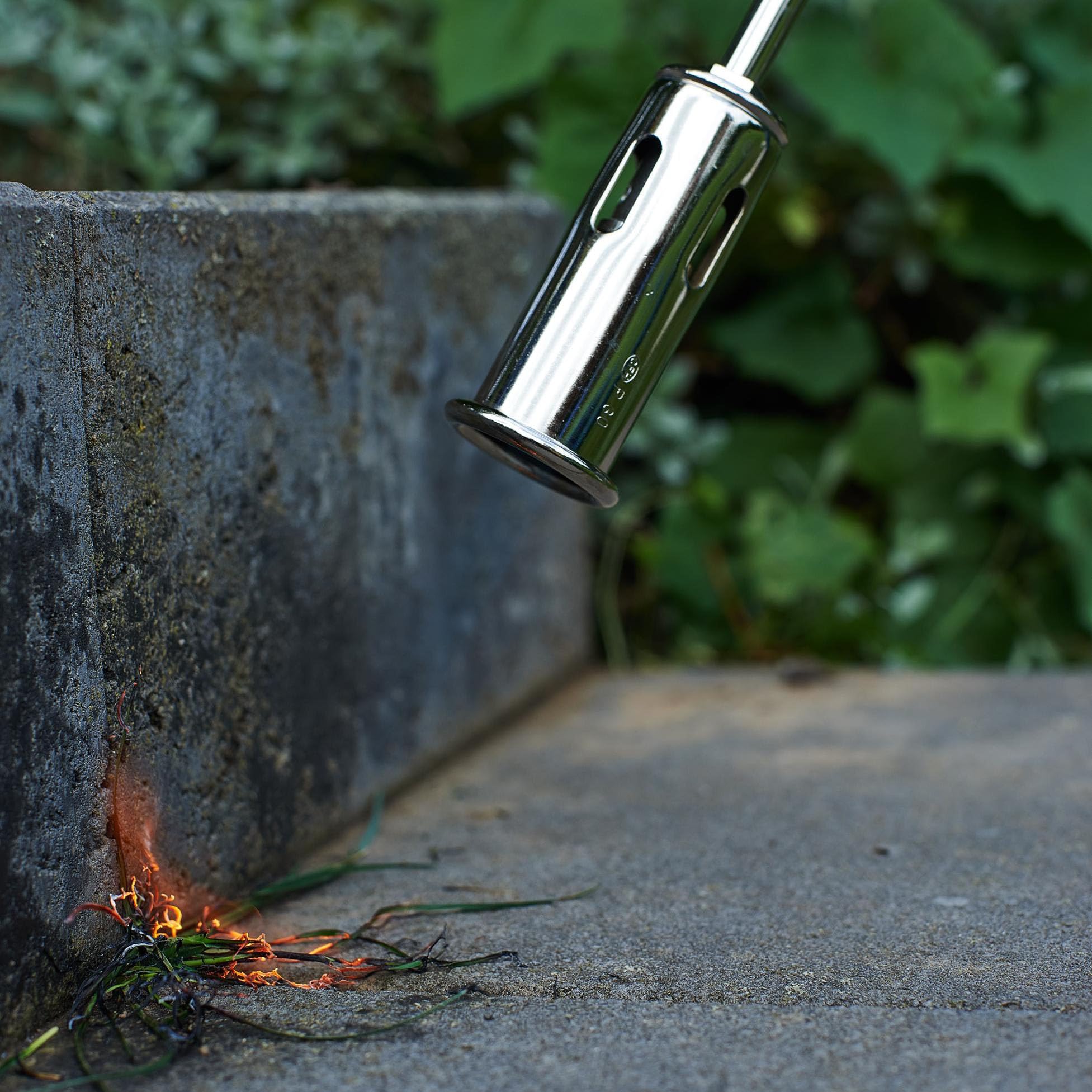 CFH Bio-Gärtner PZ 4000 Abflammgerät inkl. Gasdose 600 ml - Unkrautverbrenner Gas Anwendung, 2,90 kW bei mehr als 1.000 °C Flammentemperatur, Mit integrierter Piezozündung