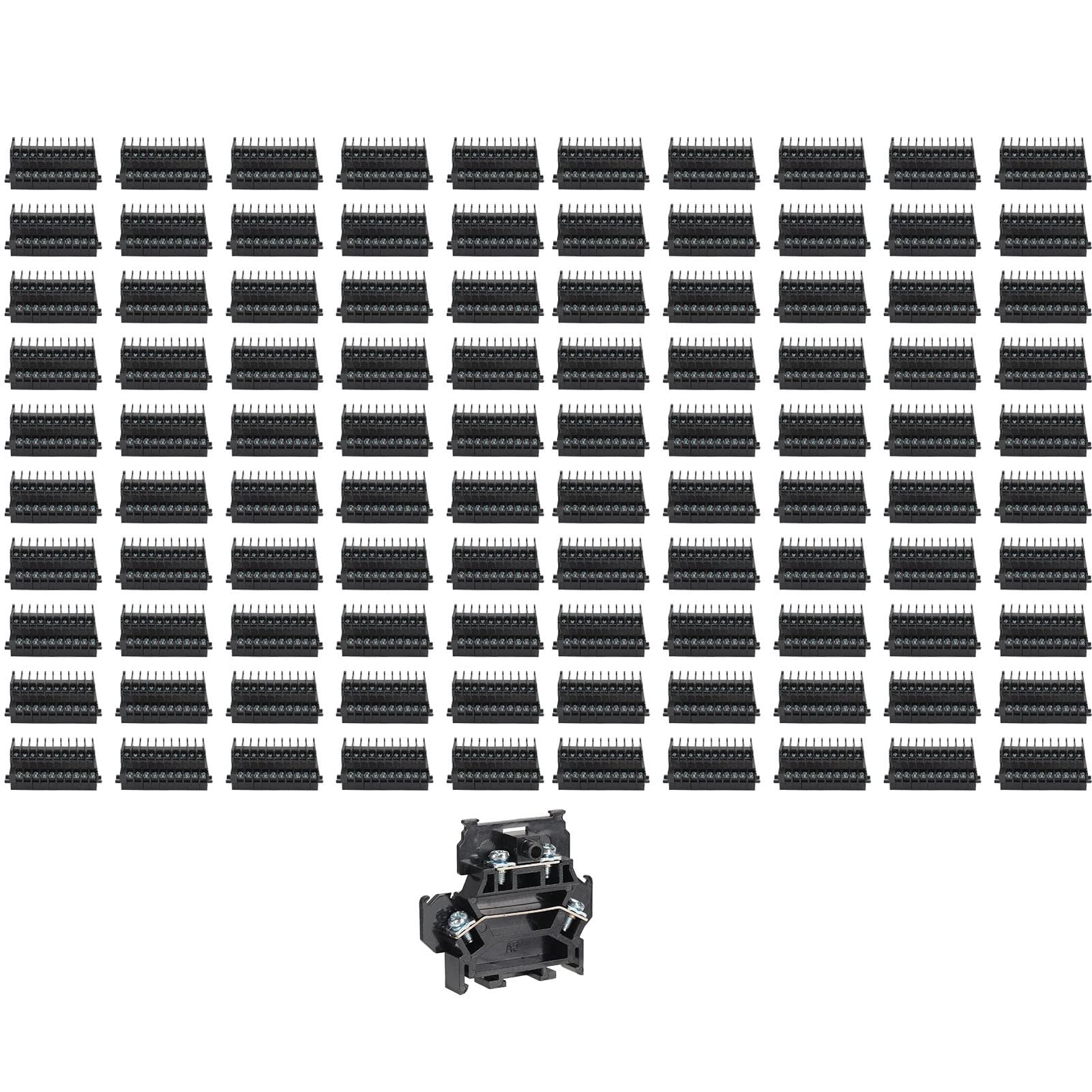 Morsettiera a Vite TBD‑10 Combinazione Doppio Strato in Rame 10A/600V Terminali Connettore Morsettiera PCB