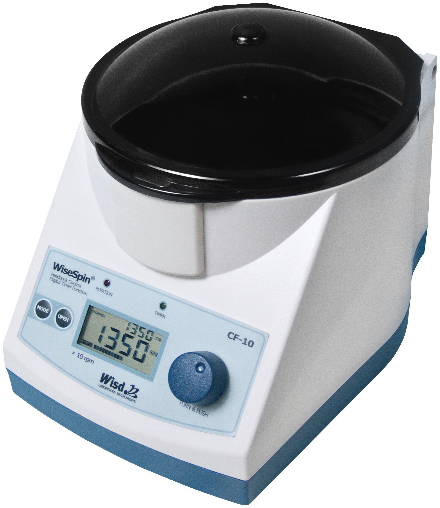 Zentrifuge CF-10 1.000-13.500 giri/min, con rotore fisso inclinato per vasi di reazione, ideale per applicazioni DNA e RNA, mini kit e altri