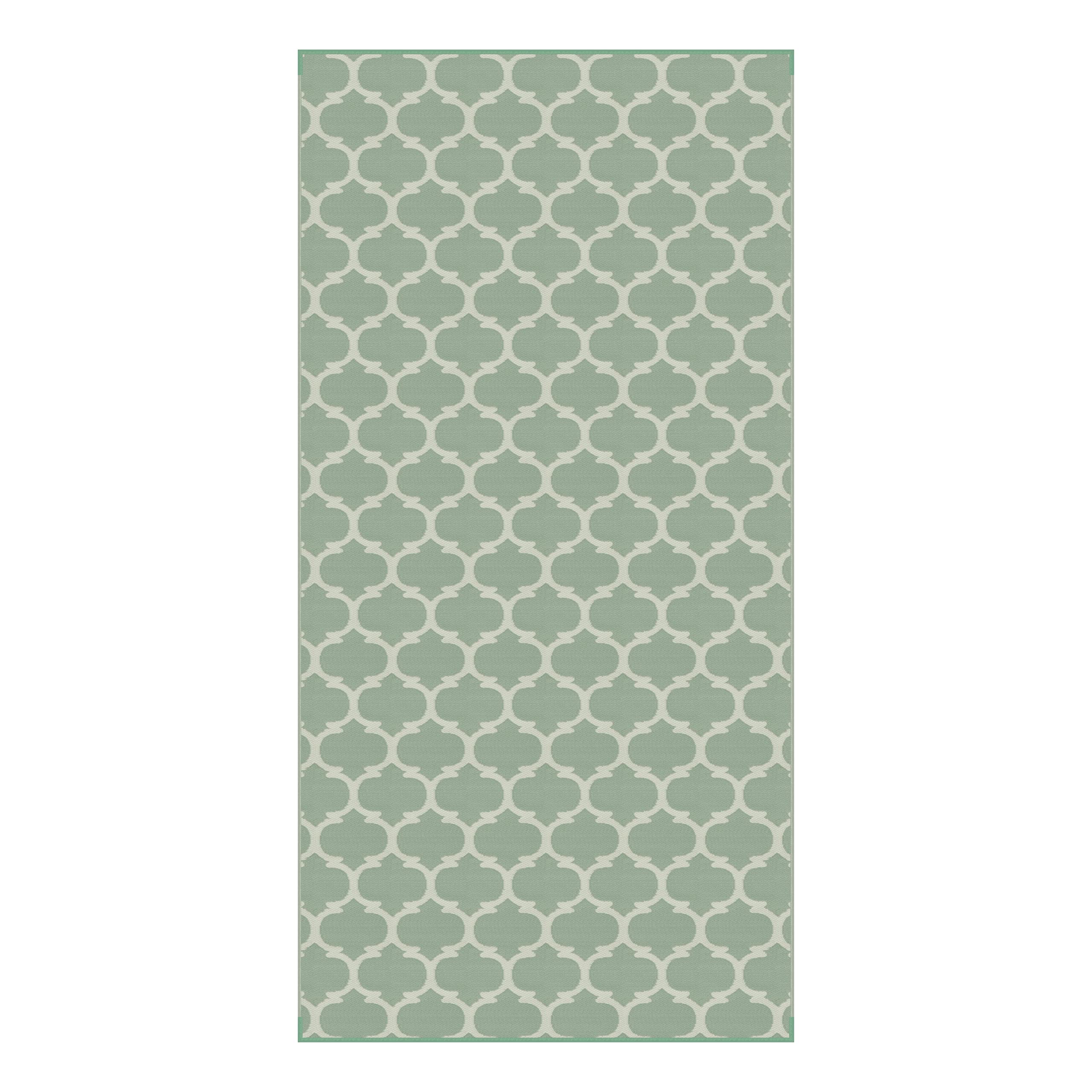 Photo 1 of Lippert Reversible All-Weather RV Patio Mat Green 8' x 16'