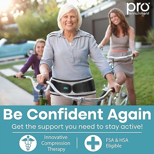 Miniatura 5 de Cinturón sacroilíaco de cadera SI para mujeres y hombres que alivia el dolor ciático, pélvico, espalda baja, pierna y nervio sacro causado por la