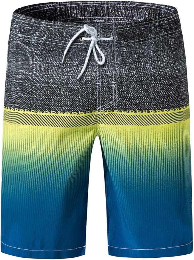QRANSS Men's Stripe Swim Trunks Beach Swim Shorts Amazon.ca Clothing