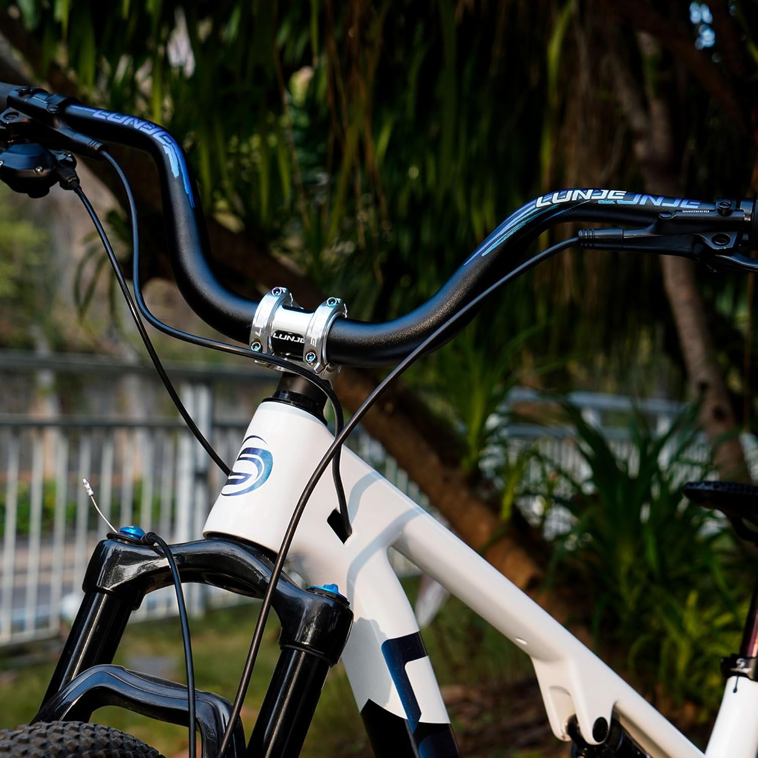 31.8mm Mountain Bike Handlebar, 35/50/70/90/120mm Rise Options, 780mm Width, Lightweight Aluminum Alloy, for MTB Trail Commuter Bikes, Durable Ergonomic (31.8-120mm Rise)