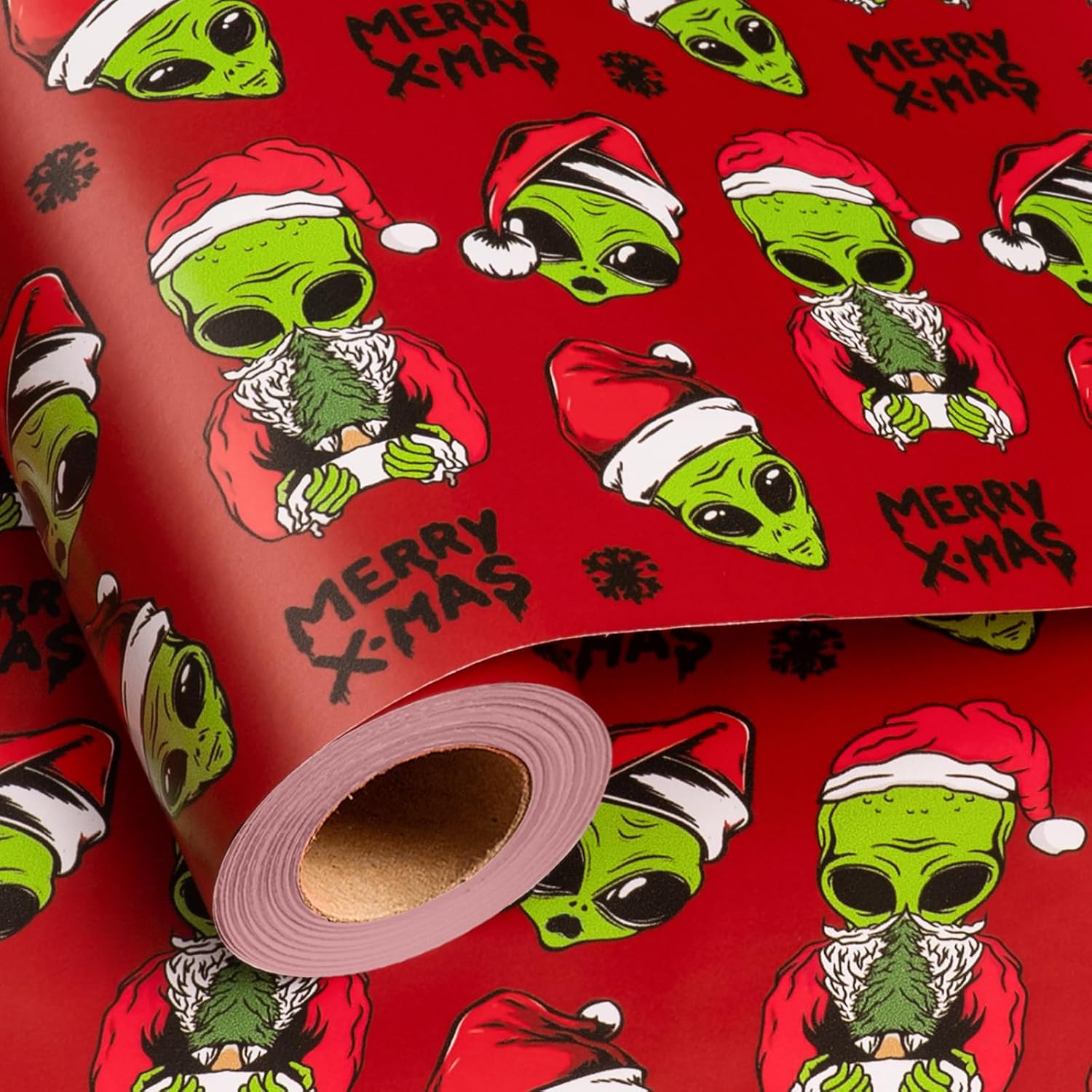 Burymento Funny Kids Christmas Wrapping Paper Roll