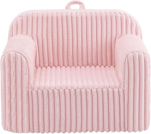 Miniatura 4 de Ulax furniture Sofás convertibles para niños, sofá abatible para niños, 2 en 1 a sillón (rosa)
