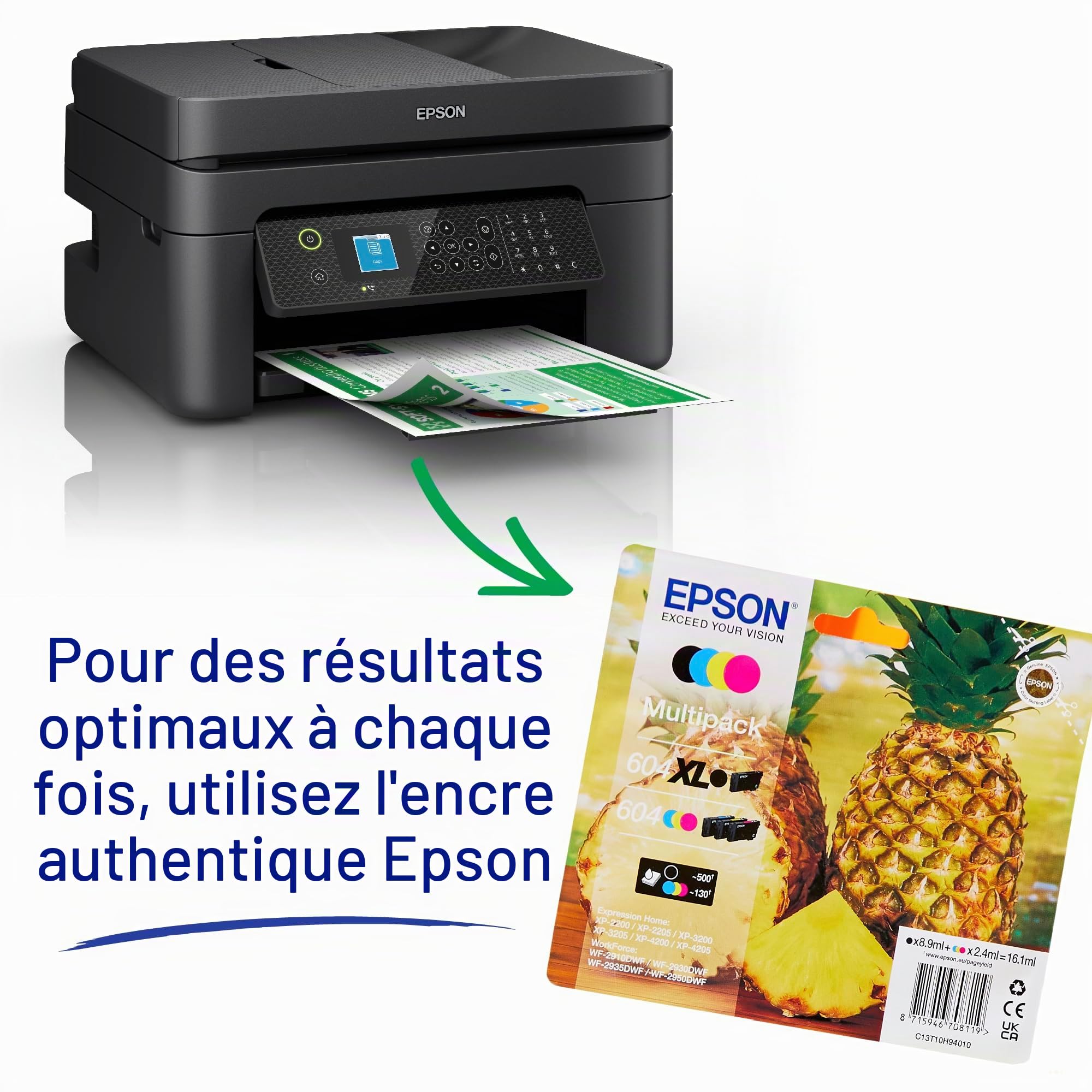 EPSON WF-2930 Print Scan Copy FAX WiFi A