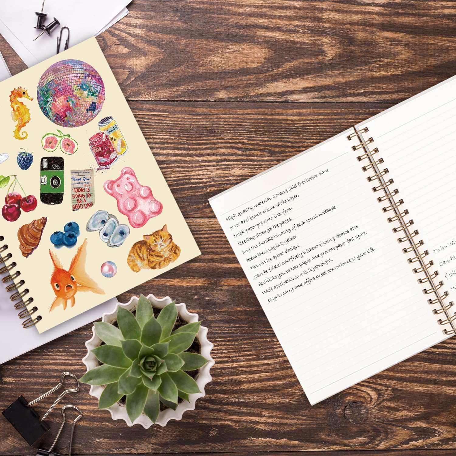 Cute Y2K Girly Notebook for Teen Girls, Cute Composition Notebook, Cute Cherry Stuff Notebooks Spiral Journal for Girl Women, Preppy School Supplies College Notebook 5.5x8.3 - Image 5