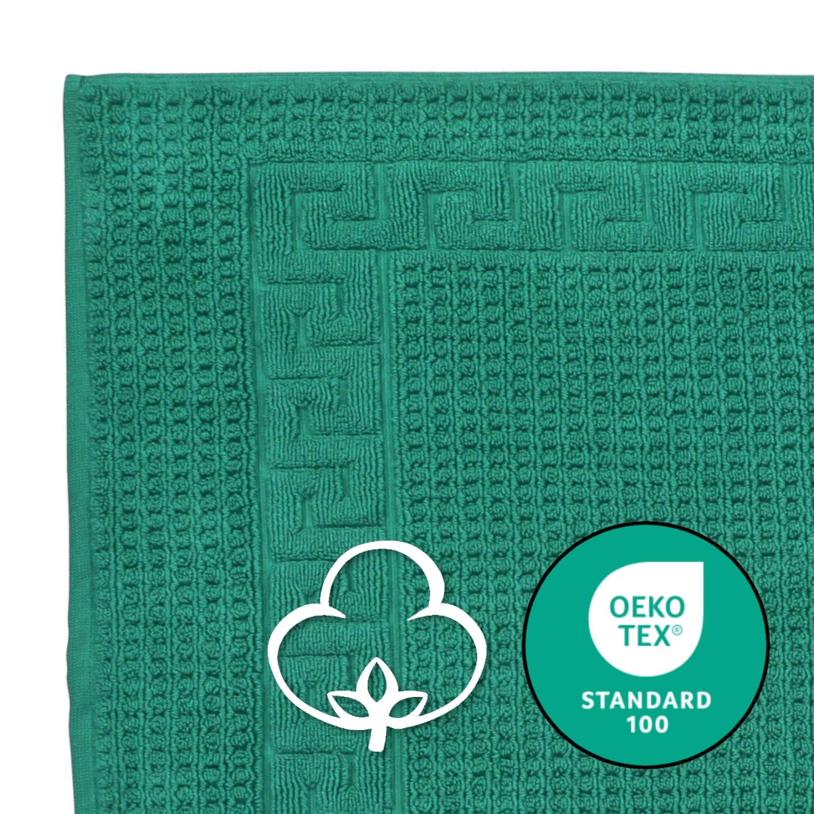 FLORINGO Exclusiv Tappetino Da Bagno In Cotone 100%, 1100 G/m², 70x140 Cm, Rosa, Alta Morbidezza - 3