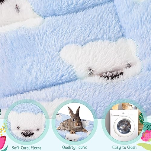 Miniatura 15 de Jetec Cama de conejillo de Indias, cama de conejo, cama de conejo, hámster pequeño, tapete cálido de invierno para conejo, hámster, ardilla, erizo