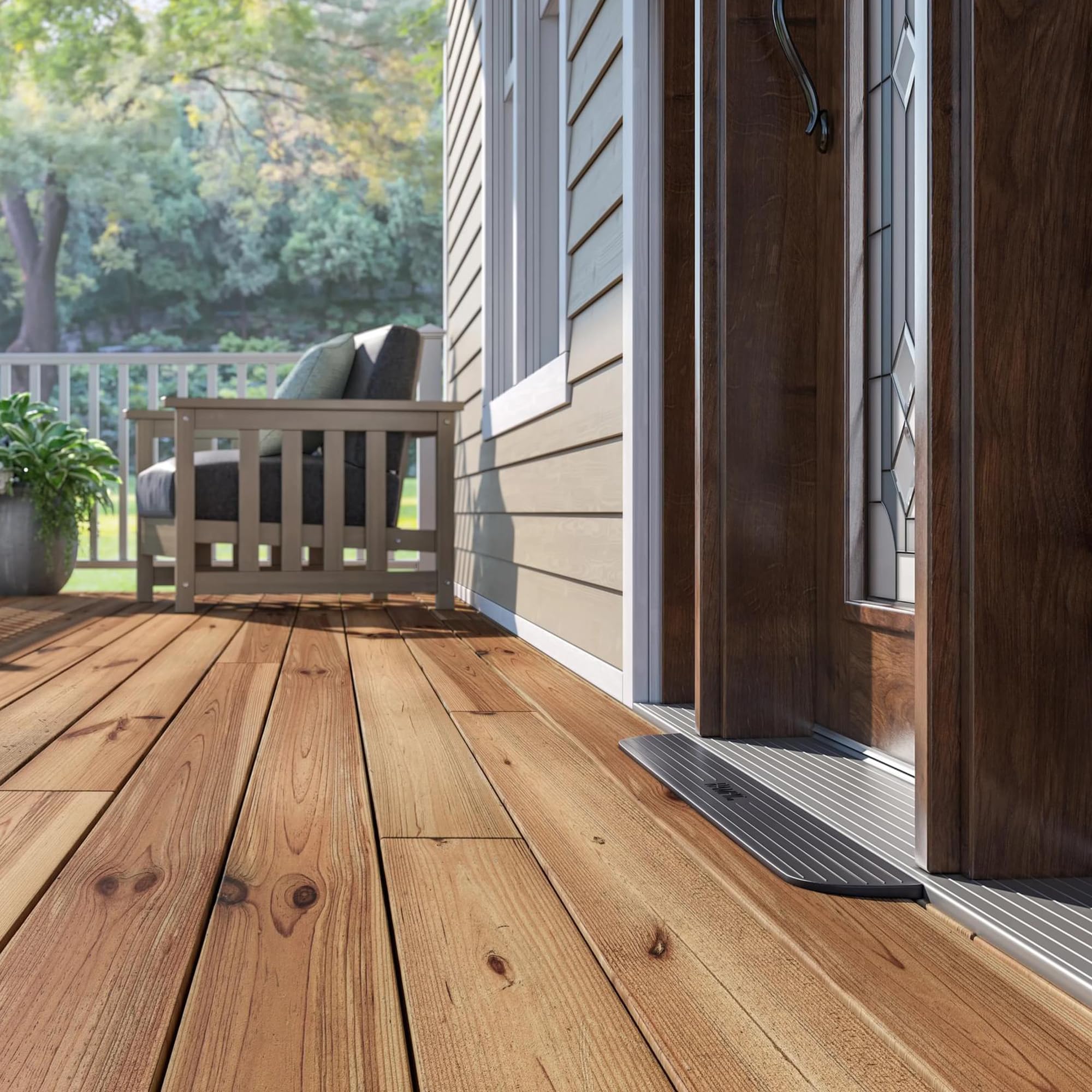 Rampit USA, Inc. Empower Series Rubber Threshold Ramp (1/2