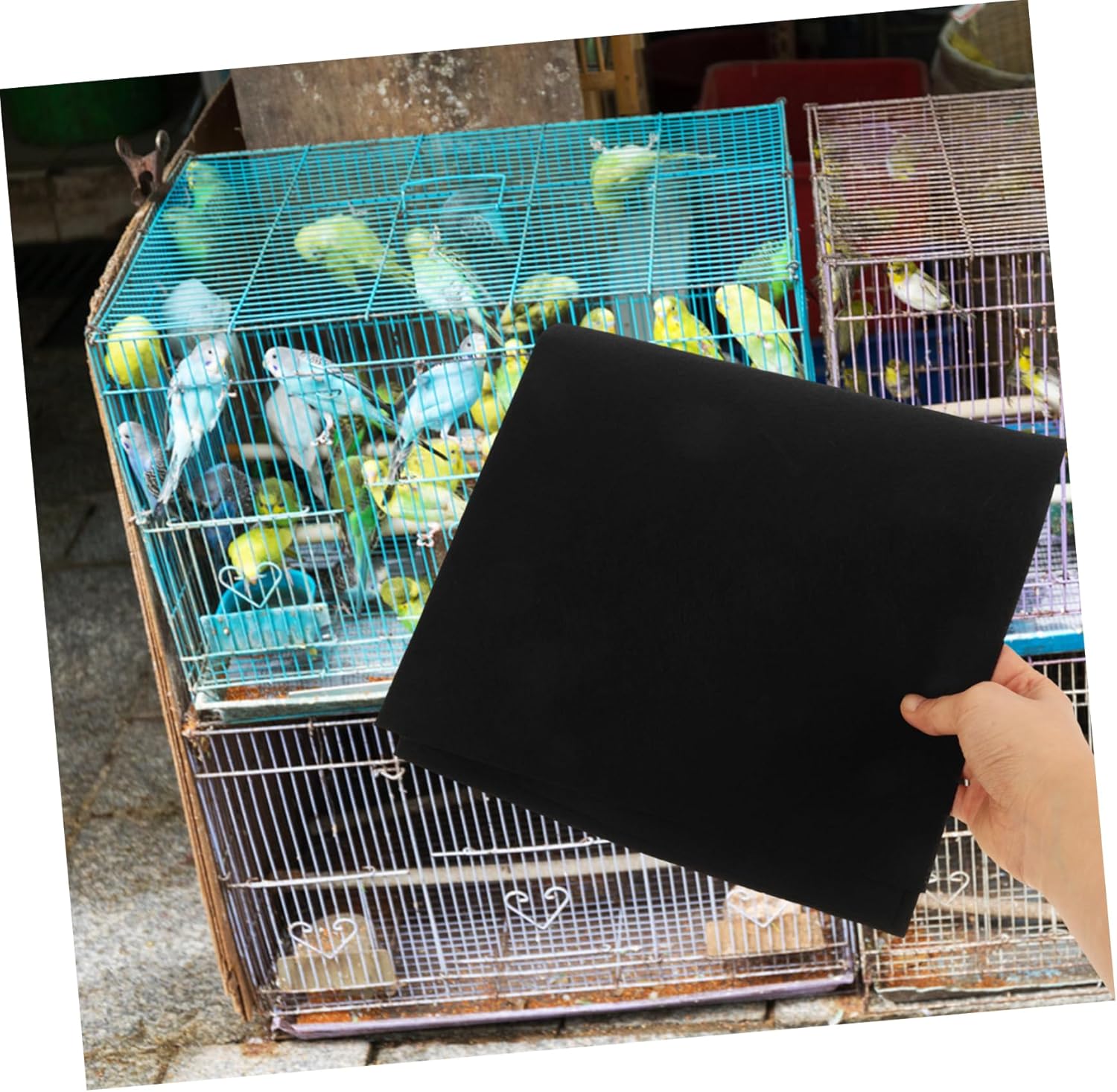 Parrot Cage Liner Sheets 30 Pack Square Birdcage Liner Mats Thick Absorbent Easy to Cle