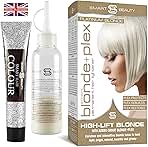 Smart Beauty Platinum Blonde Hair Dye Permanent, with Plex Anti-Breakage Technology that Protects Rebuilds Restores Hair Structure, Permanent Hair Colour, Bleach Hair Dye, Vegan, Cruelty Free