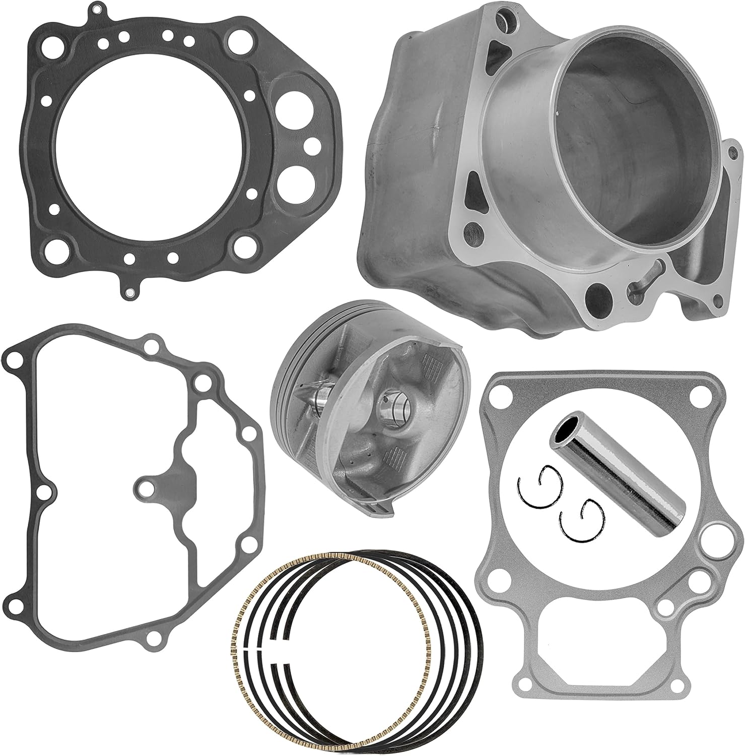 Caltric Cylinder Kit Compatible with Honda Foreman 500 TRX500FE2 4x4 ES 2013-2019 / Rubicon 500 TRX500FA7 4x4 Auto DCT EPS DLX 2019