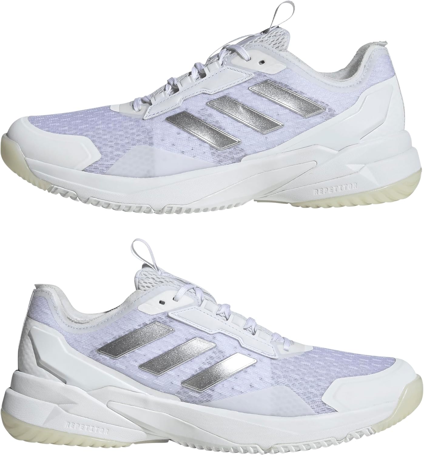 adidas Womens Crazyflight 6 Mid Indoor Volleyball Volleyball Sneakers Shoes - Purple - Image 8