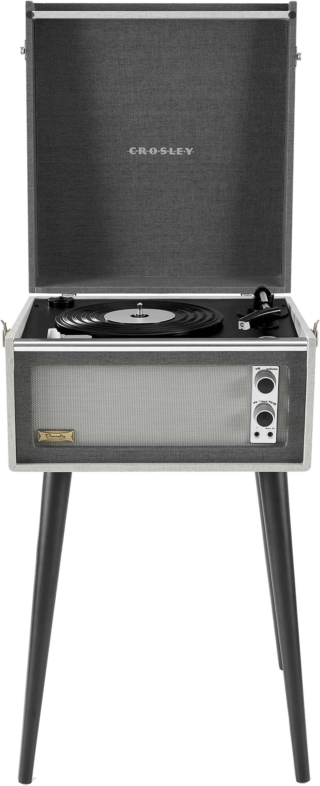 Bermuda Turntable with Bluetooth Record Player, Black