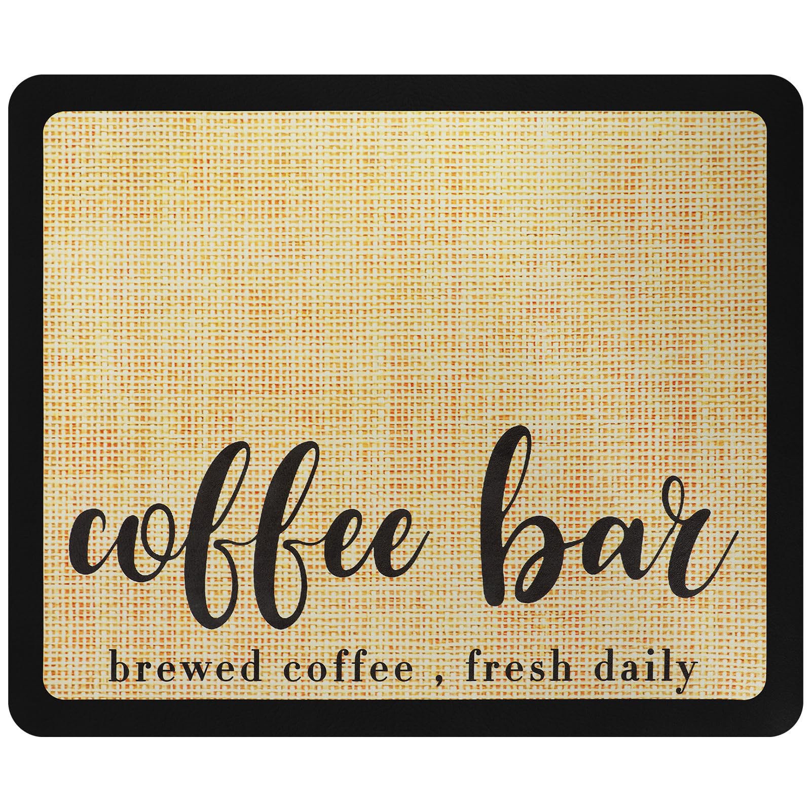 SDYGDB Coffee Mat Hide Stain Absorbent Rubber Backed Coffee Bar Mat for Countertops Coffee Bar Decor Quick Drying Mat Coffee Maker Mat Waterproof Dish Drying Mat Coffee Bar Accessories for Kitchen