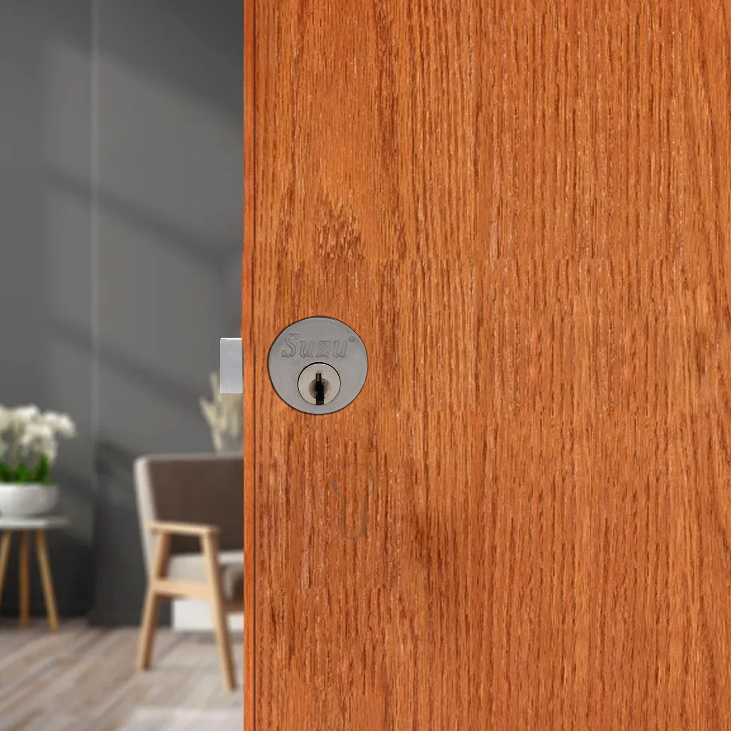 SUZU MS Inter Lock 6T (SN/CP Finish) SL054 6T : Amazon.in: Home