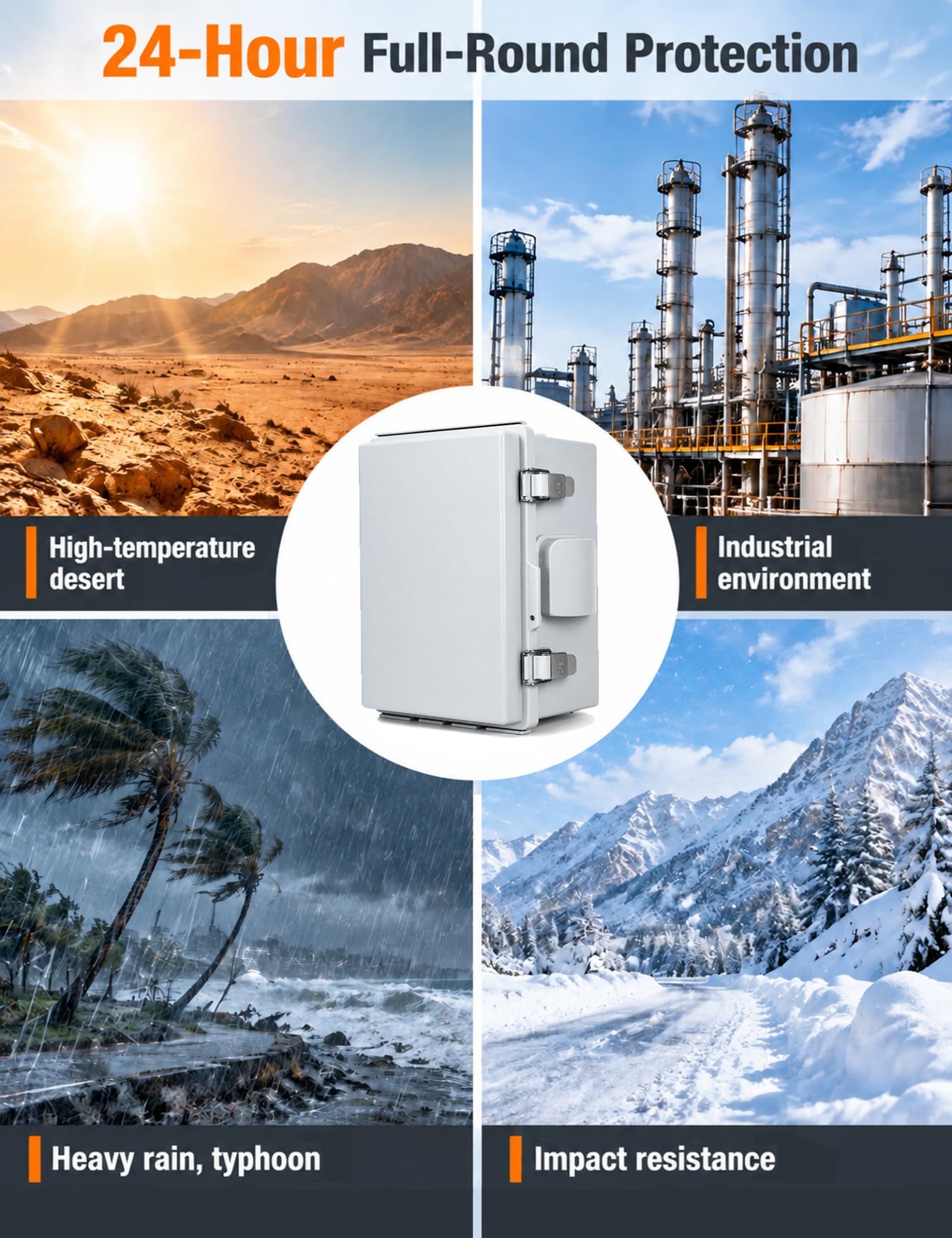 Vented Outdoor Electrical Box - Waterproof & Durable -7