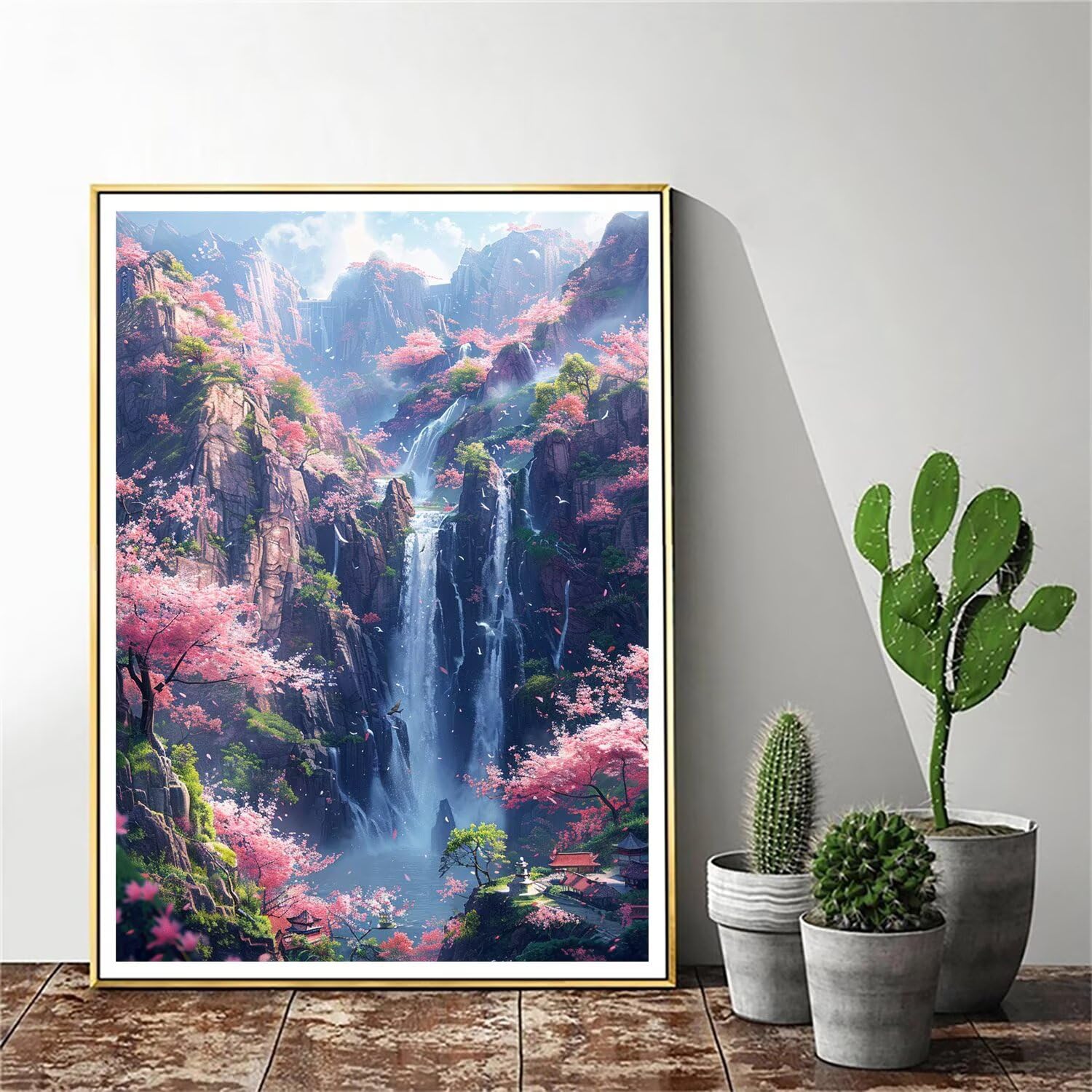Pintar por Numeros Adultos pintar por numeros niños manualidades niños 10 años, DIY Pintar por Números de Pincel y Pintura acrílica Decoraciones para el Hogar Manualidades, sin Marco 60x80cm C-130