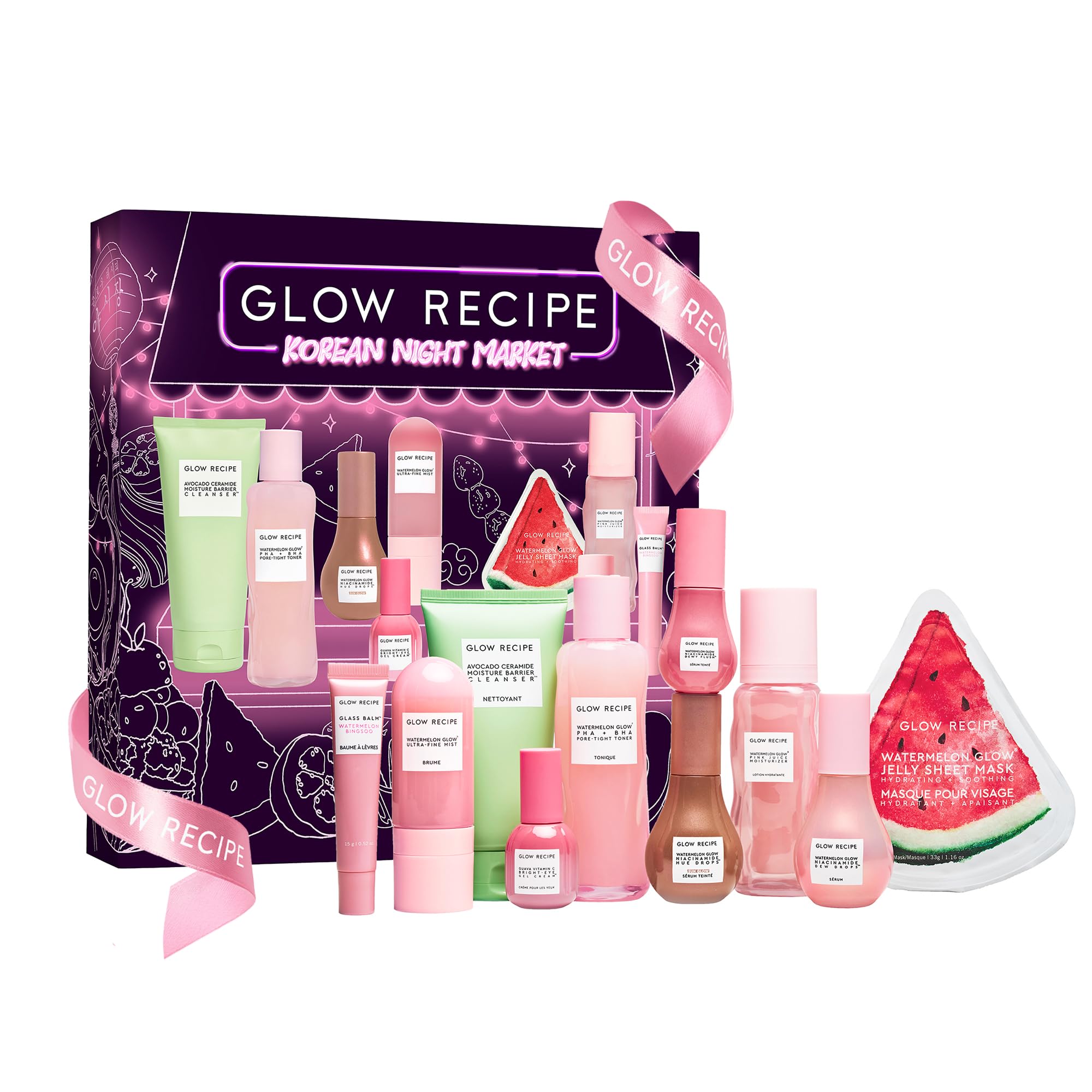 Amazon.com: Glow Recipe Skin Care Set, Holiday 2025 Vault - Korean