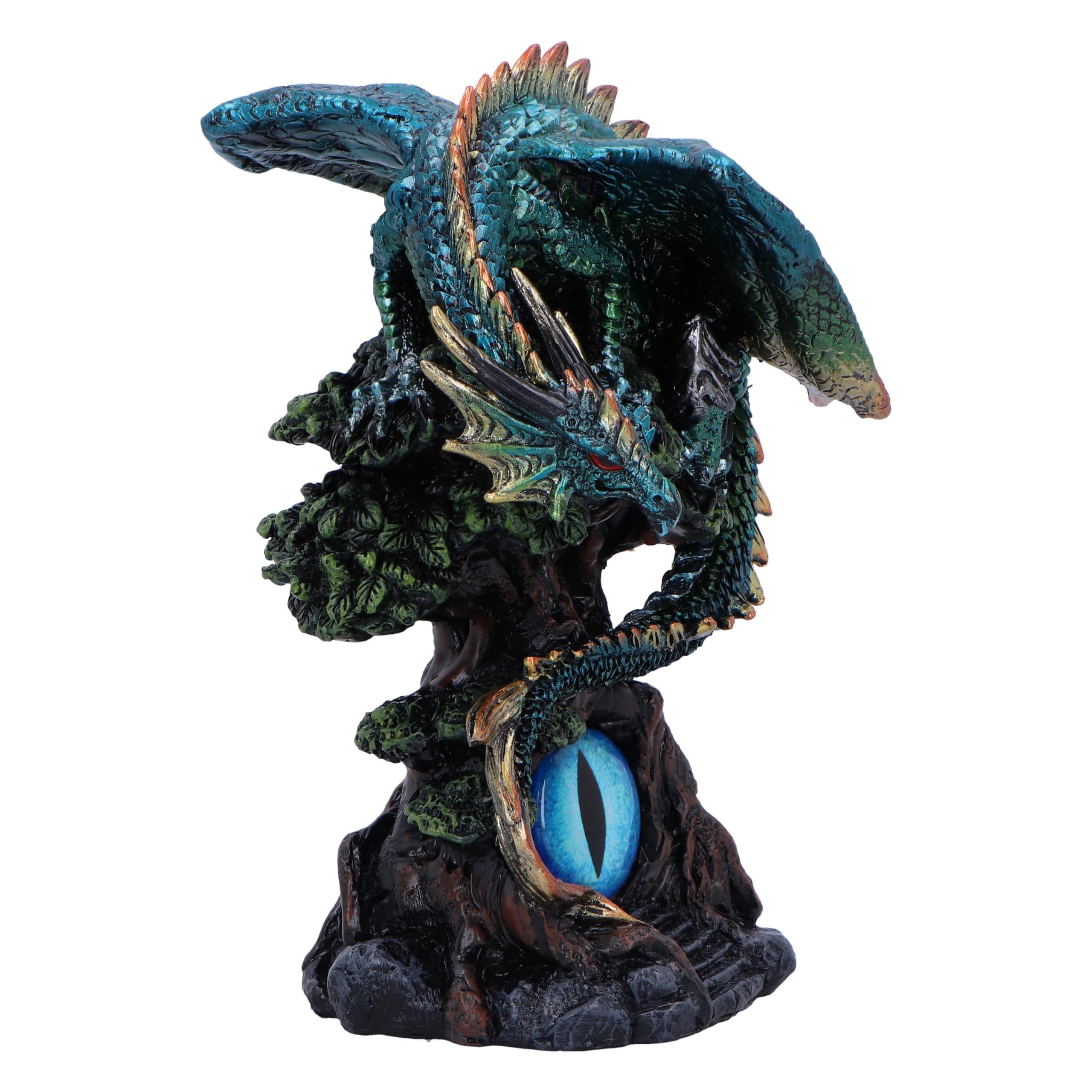 Nemesis Now Forest Seer 16 cm, Resina, Azul, Figura de dragón, Adorno de dragón Azul, artículos de Regalo coleccionables de dragón, Fundido en la Mejor Resina, Pintado a Mano por Expertos, U6697A24 | Resina, adorno de dragón azul, regalo de dragón colecci