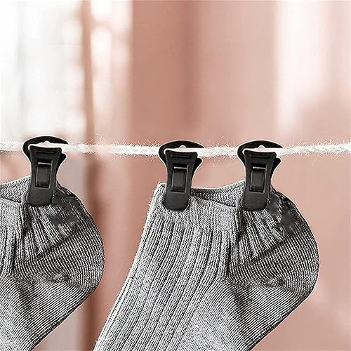 Miniatura 4 de Clothesline - Pinza para calcetines de ropa sucia, versátil para ropa interior, 60 piezas de 0.315 in, soporte para calcetines para lavadora