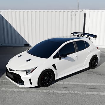 Spoiler Wing Compatible with Toyota Corolla Hatchback 2018-2025 Rear Window Roof GT Racing Hatch Mount Spoiler