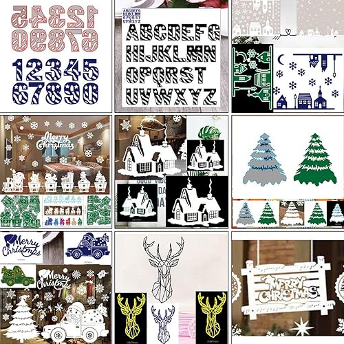 Miniatura 7 de BUZHI Troqueles de metal para felicitaciones de Navidad, plantillas cortadas para álbumes de recortes, álbumes de fotos, troqueles decorativos de