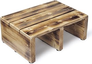 Wooden Step Stool with 400 LBS Loading Capacity, Bed Steps for High Beds for Adults Kids, Wood Step Stool Indoor&Outdoor, Step Stools for Adults for Bedroom, Kitchen, Bathroom, Doorway, Car by ECROCY