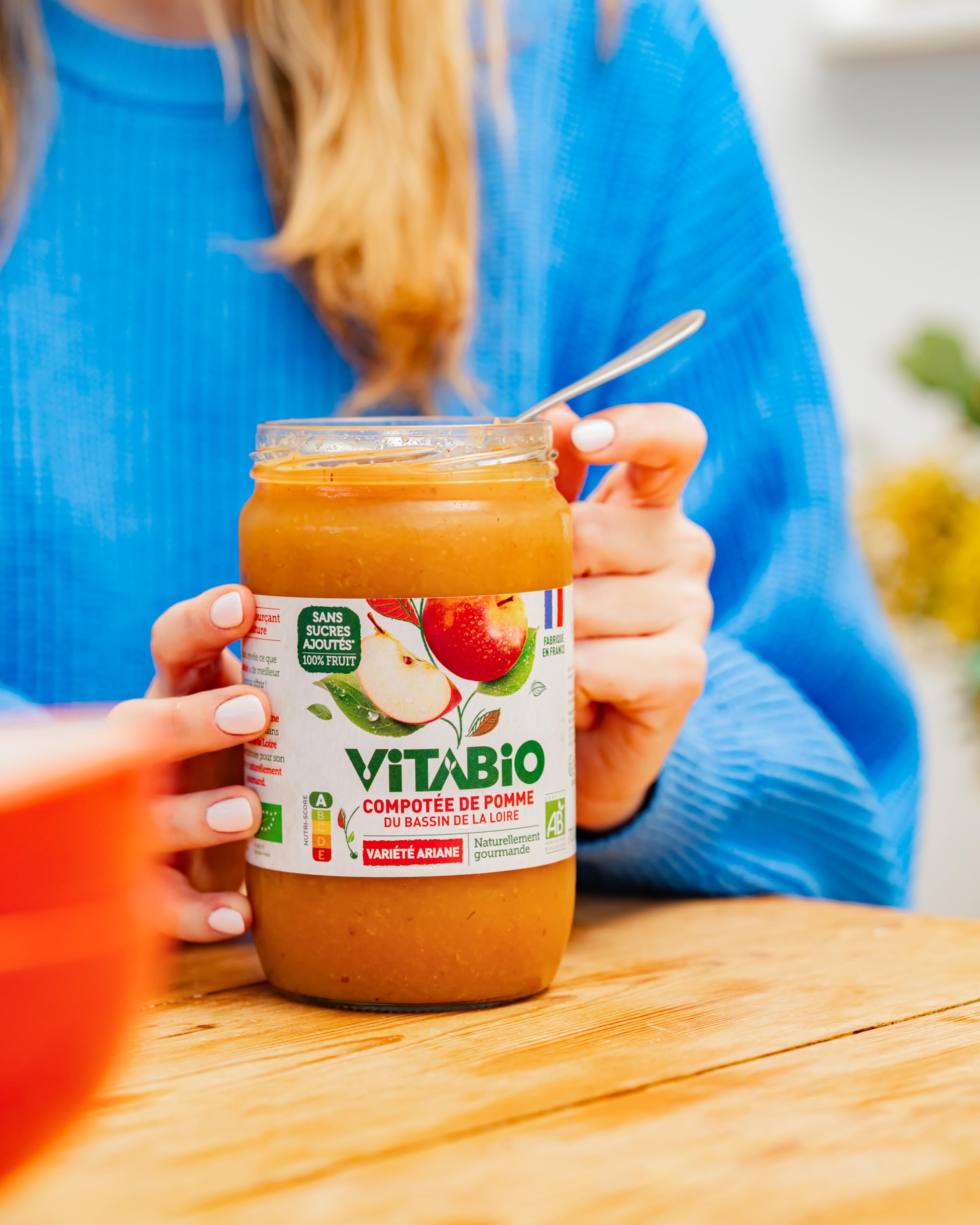 VITABIO - Purée de Pomme Ariane - 700g - BIO - Lot de 6