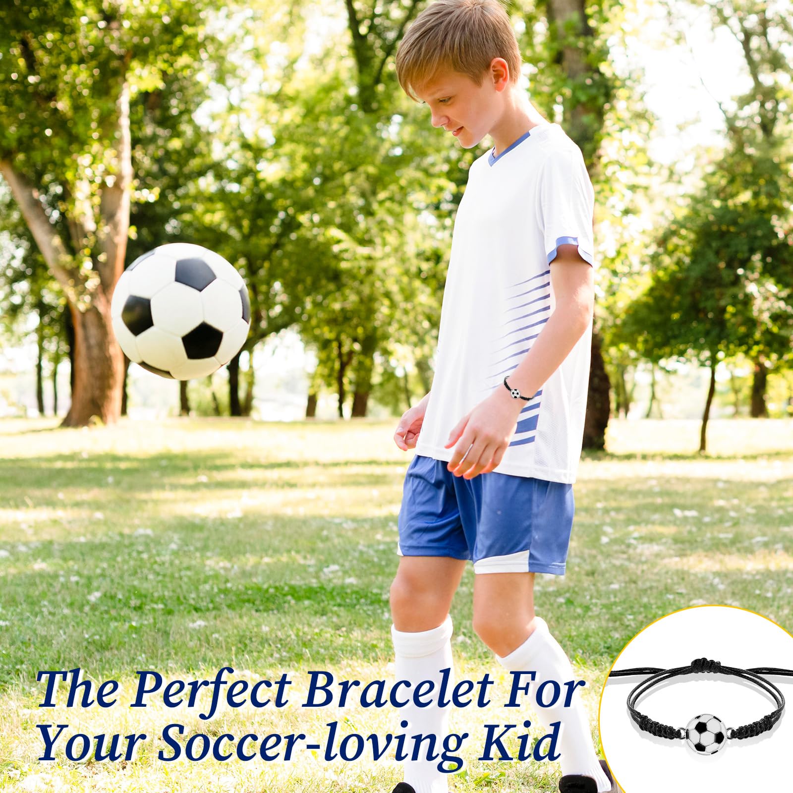 simarro Lot de 12 bracelets de football pour enfants, cordon réglable, bracelets d'amitié, sport, adolescents, adultes, filles et garçons, cadeaux de football