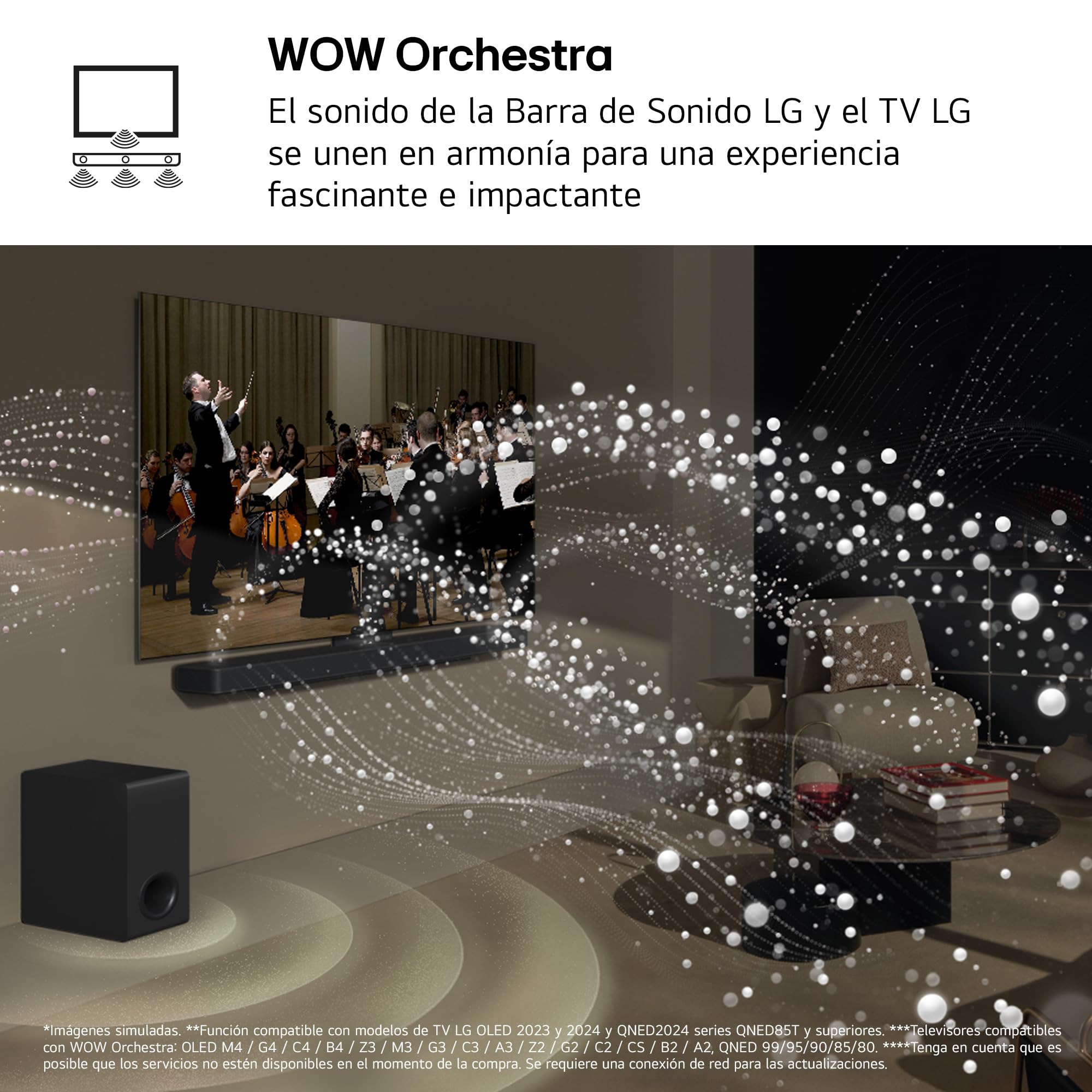 LG S70TY - Barra de Sonido Inteligente, 400W, 3.1.1 Canales, Sonido Envolvente Dolby Atmos y DTS, Amplia Conectividad, Bluetooth, USB, Entrada Óptica, Negro