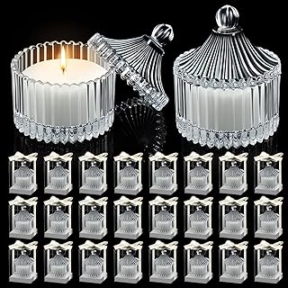 24 Pack Wedding Candle Favors for Guests in Glass Personalized Favors Ca...
