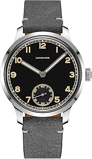 Longines - orologio uomo Heritage Military 43mm acciaio carica manuale L2.826.4.53.2