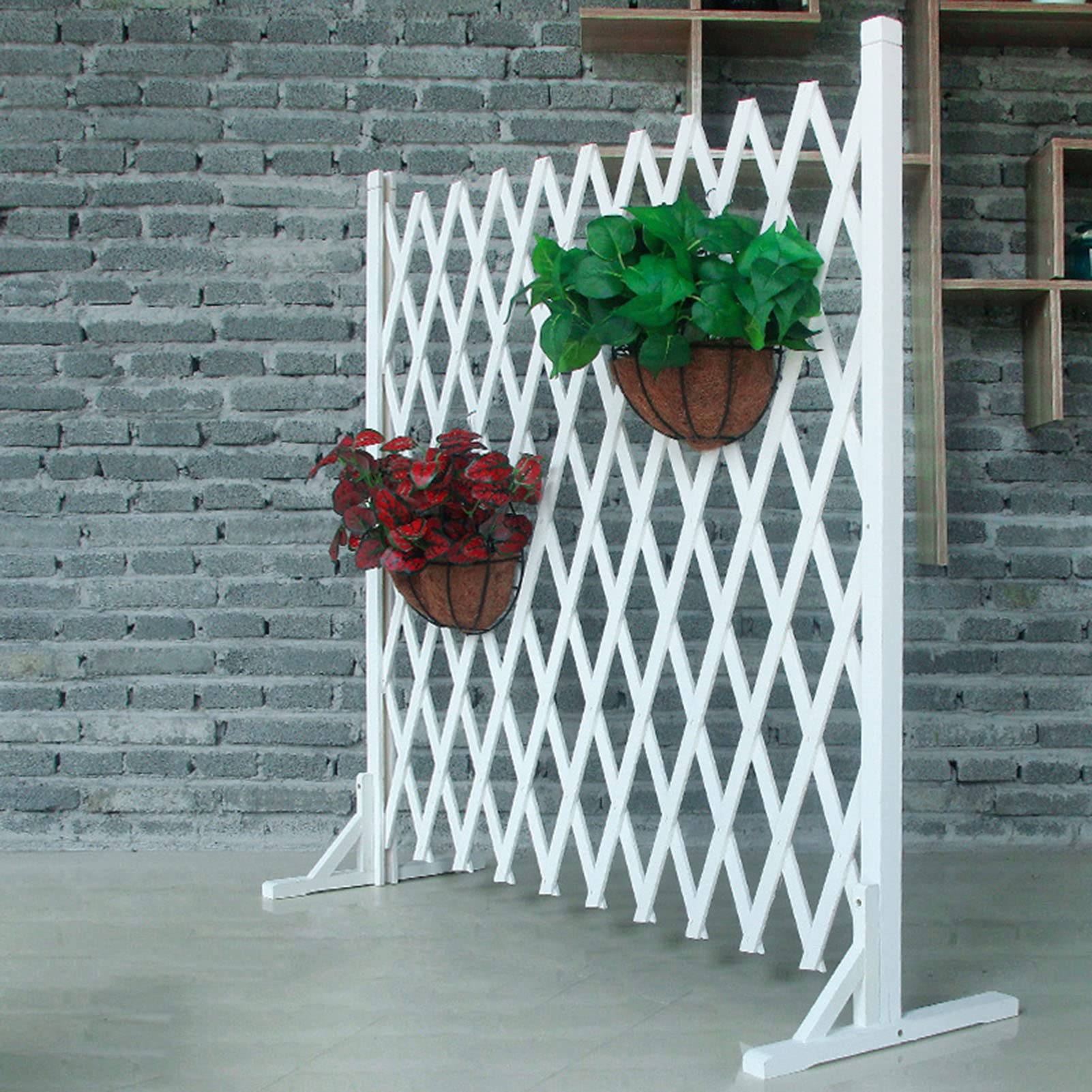 Kletterpflanzen-Rankgitter – Teleskop-Leitplanke, Hundegartenzaun, Multifunktionaler Zaun Zum Aufhängen Von Dekorationen, Für Villa-Gemeinschaft/Hof/Garten/Rasen (Size : 180 * 150cm)