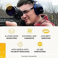 Vista 8 de TradeSmart High-Performance Earmuffs for Shooting Range & Shooting Eye Protection Glasses + Firearm Confidence Course
