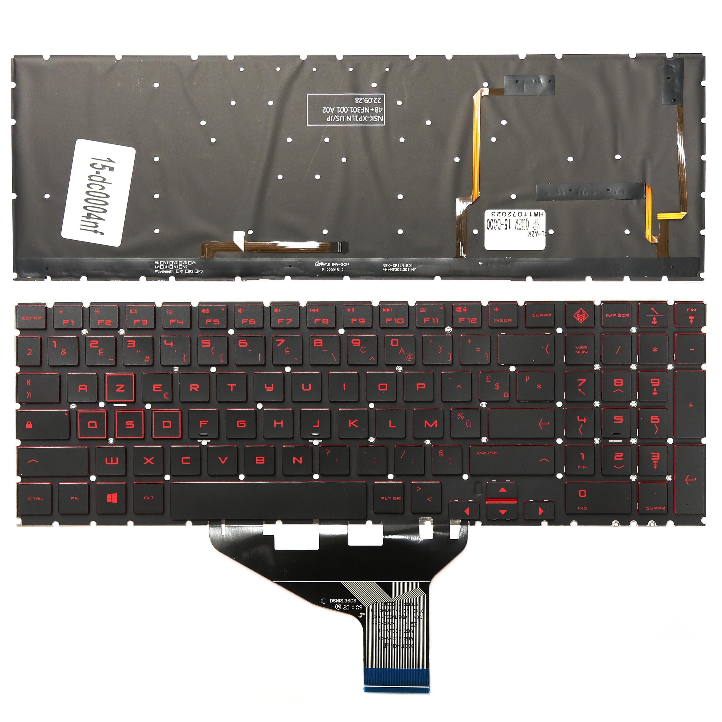 Clavier FRANÇAIS AZERTY HP OMEN 15-DC solution pour touches bloquées - 2