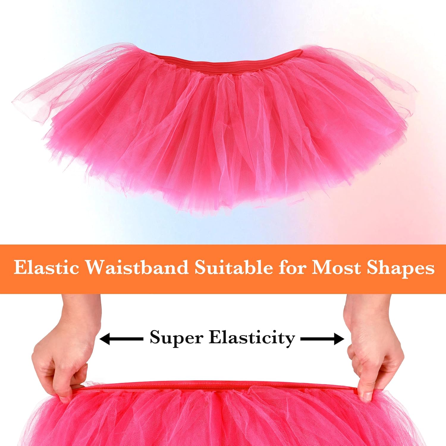 Ammiko Tutu for Women Adults - 5 Layer Tutu Skirts, Tutus for Women Girls, Halloween Tutu Adult, 80s Tulle Skirt Costume - Image 5