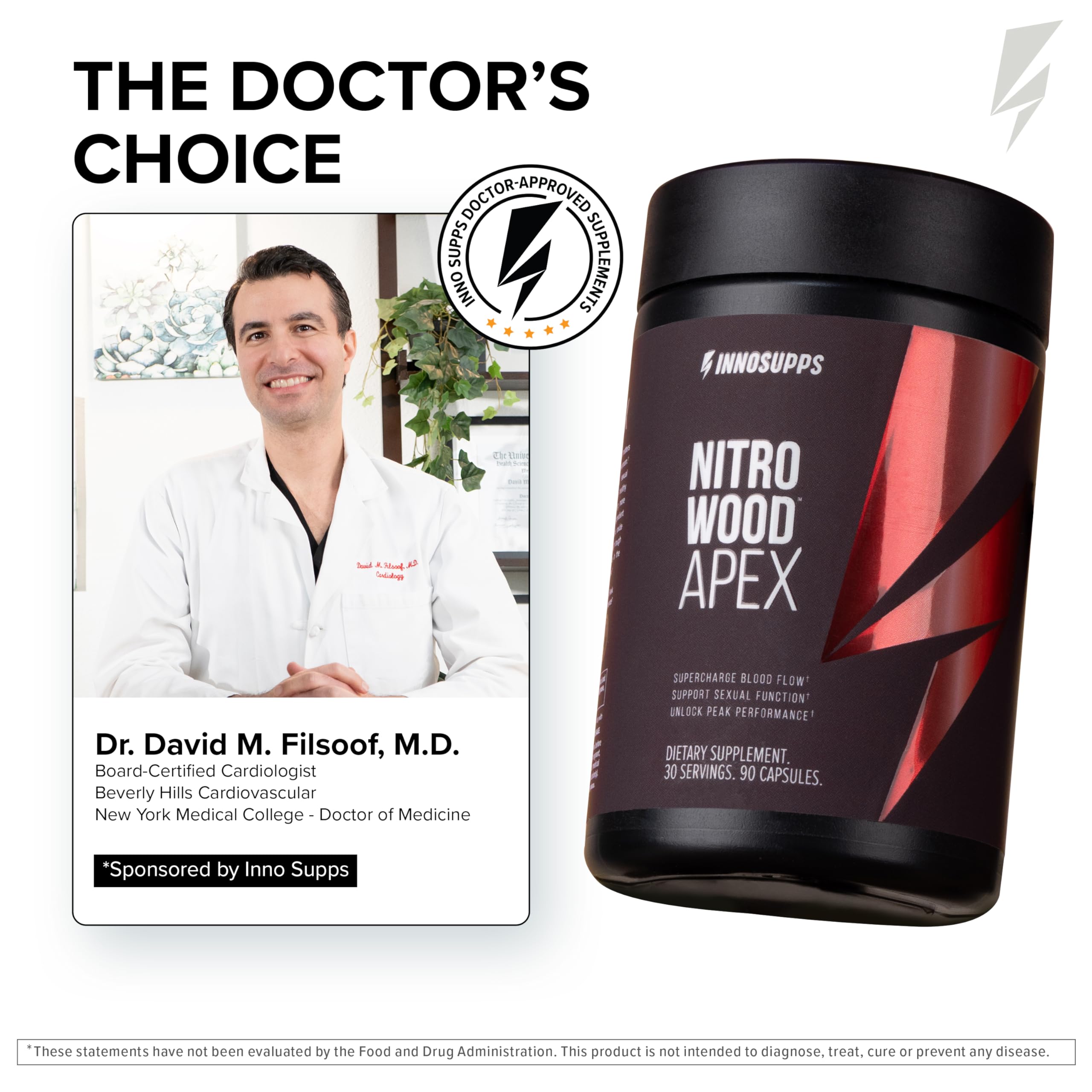 InnoSupps Nitro Wood Apex, Focus & Blood Flow Booster for Men, 30 Servings — Amazon image 7