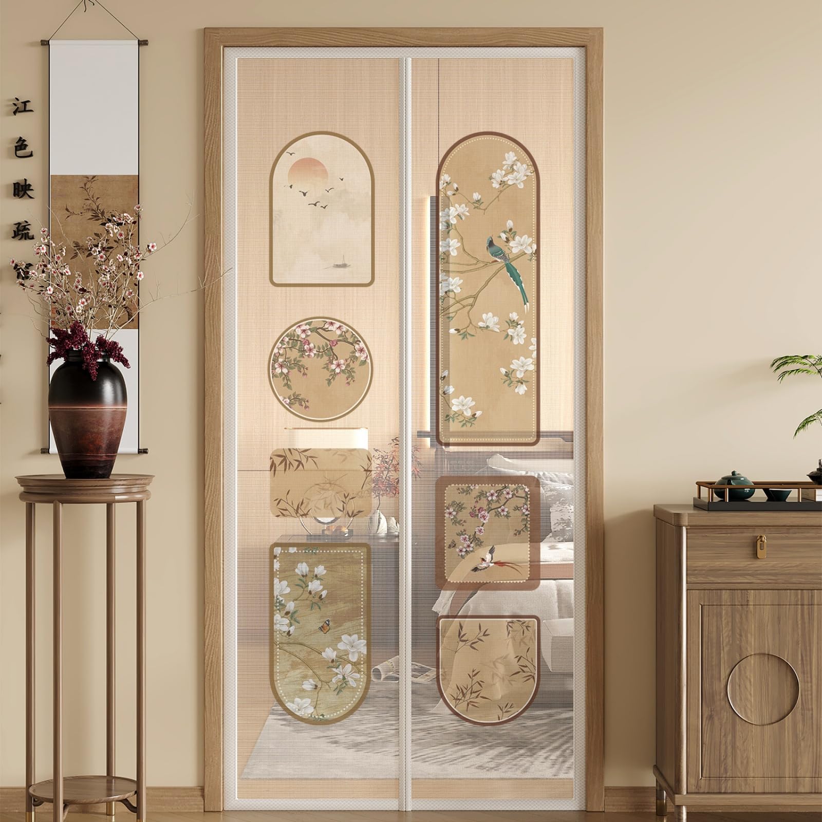 Moustiquaire magnétique automatique pour stopper les mouches