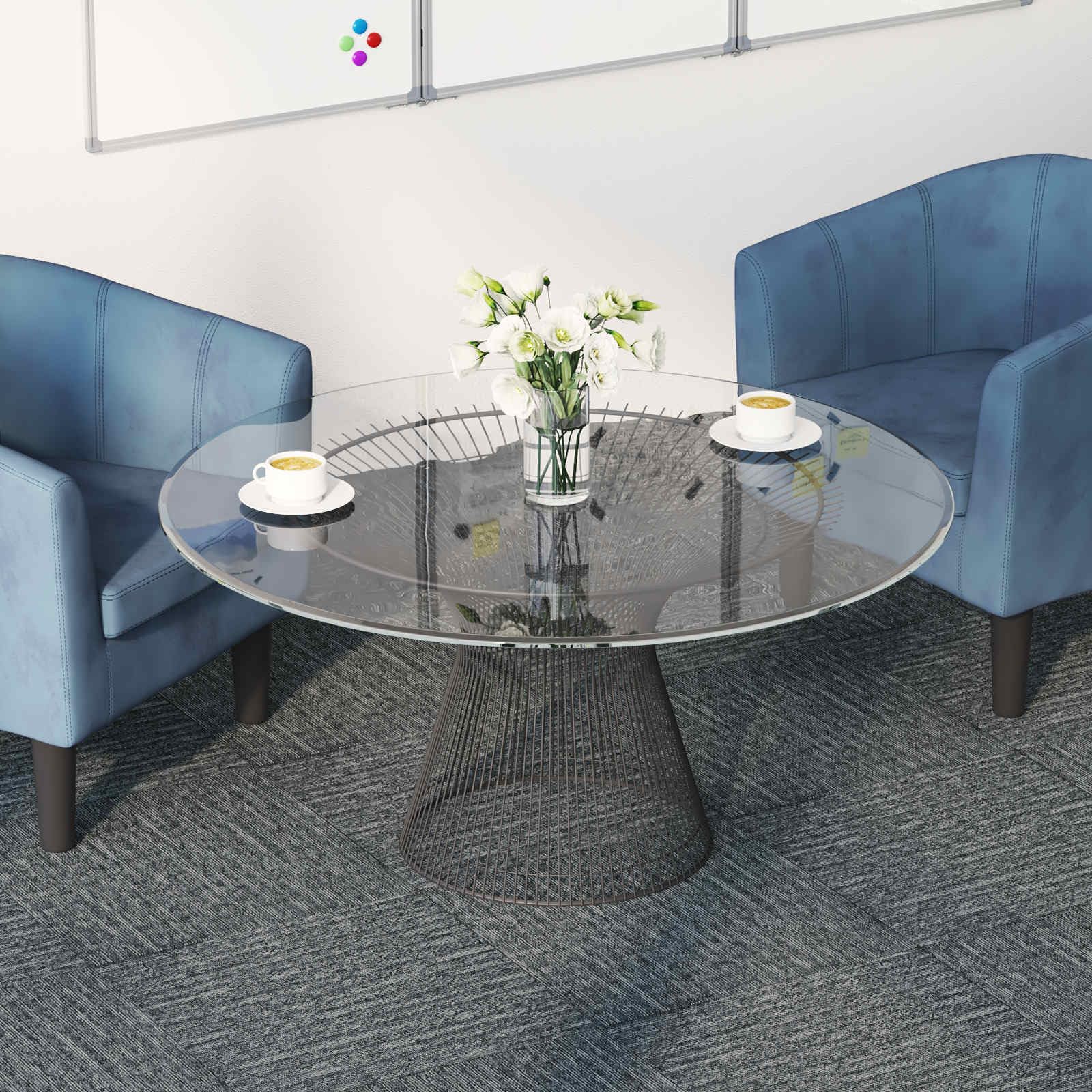 Piastrelle in moquette, grigio rock, 50 x 50 cm, 36 pezzi, in polipropilene e bitume da 6 mm, per assorbimento acustico, per camera da letto, soggiorno, ufficio, interni